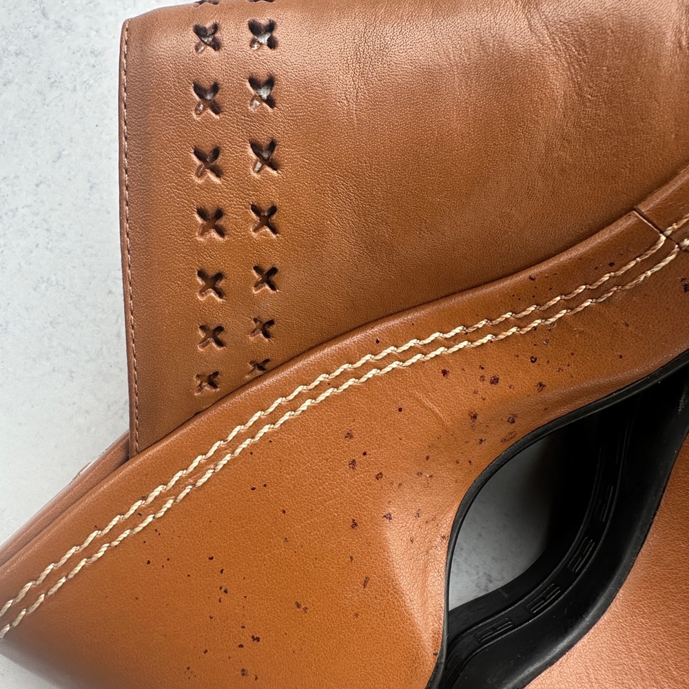 Tommy Hilfiger Women's Tan Mules Brown Platform Shoes - Picture 5 of 8